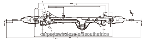 Car Parts South Africa - Power Steering Rack 56500-P2000 B6T8422724 HYUNDAI/KIA