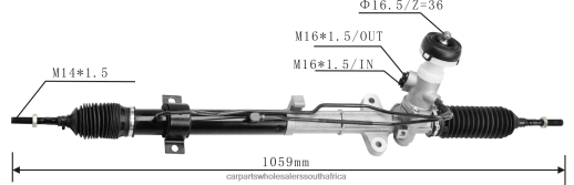 Car Parts South Africa - Power Steering Rack 57700-1Z000 57700-1M500 B6T8422733 HYUNDAI/KIA
