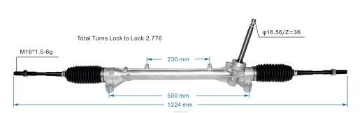 Car Parts Wholesalers South Africa - Power Steering Rack 56500-J4000 B6T8422762 HYUNDAI/KIA