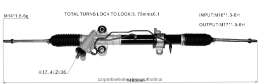 Auto Parts Wholesale Suppliers South Africa - Power Steering Rack 8-98394876-4 B6T8422611 ISUZU
