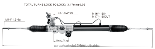 Car Parts South Africa - Power Steering Rack 8-97943521-0 B6T8422607 ISUZU