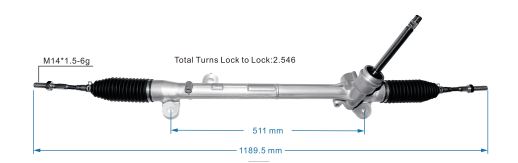 Auto Parts Wholesale Online - Power Steering Rack KB7W-32-110A B6T8422632 MAZDA