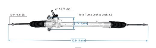 Car Parts Wholesalers South Africa - Power Steering Rack 45510-BZ360 B6T8422501 TOYOTA